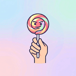 Takes the candy from the baby